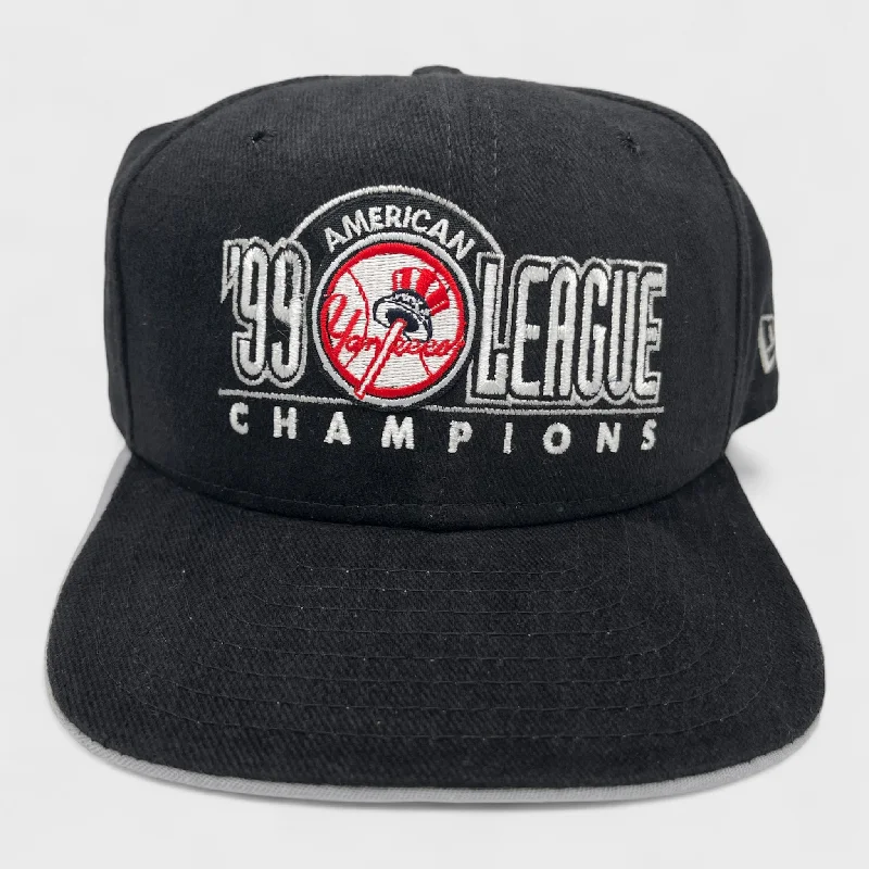 Comfortable Dad Hat for Relaxed Look-Vintage New York Yankees 1999 American League Champions Snapback Hat