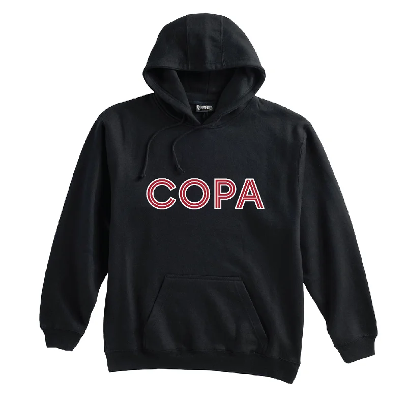 Vibrant Color Hoodie for Bright Fashion Statements-FC Copa (Club Name) Pennant Super 10 Hoodie Black