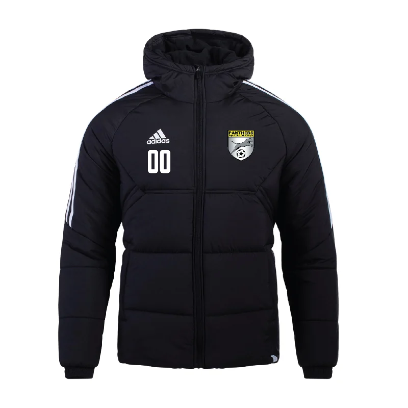 Durable Canvas Jacket for Heavy-Duty Wear-Wayne Panthers adidas Condivo 22 Winter Jacket Black