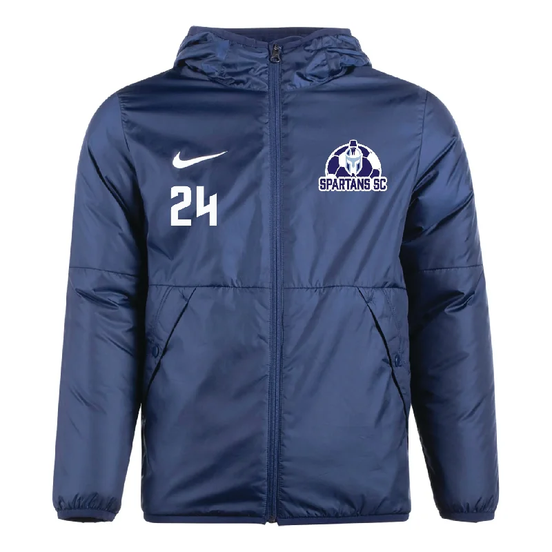 Classic Field Jacket for Vintage Outdoor Style-Spartans SC Nike Park 20 Repel Winter Jacket Navy