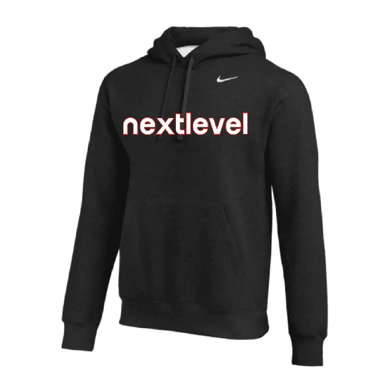 Simple Zip Hoodie for Easy Casual Style-Next Level (Transfer) Nike Club Hoodie Black