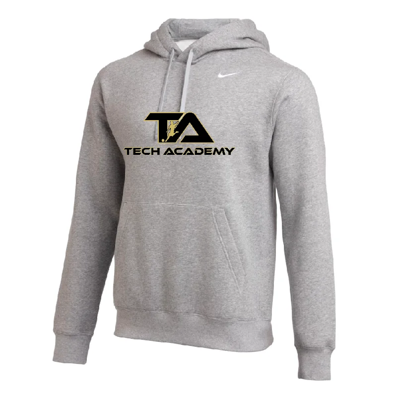 Relaxed Fit Hoodie for Comfortable Wear-Tech Academy Nike Club Hoodie Grey