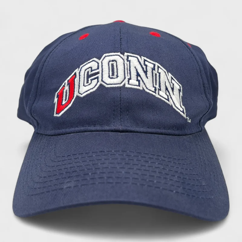 Cozy Knitted Hat for Winter Sports-Vintage Connecticut UCONN Huskies Snapback Hat