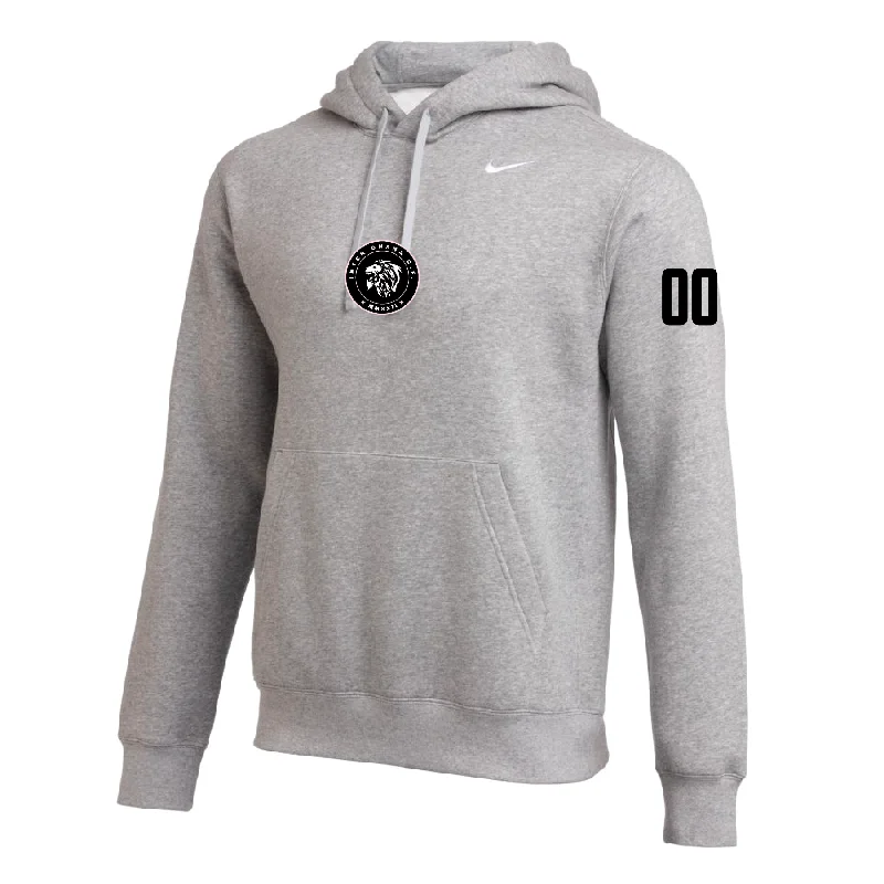 Breathable Running Hoodie for Active Wear-Inter Ohana Travel (Patch) Nike Club Hoodie Grey