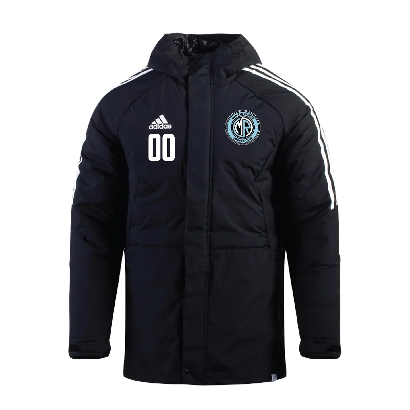 Warm Fleece Jacket for Cold Weather Comfort-Mahwah Raiders adidas Condivo 22 Stadium Parka Jacket Black