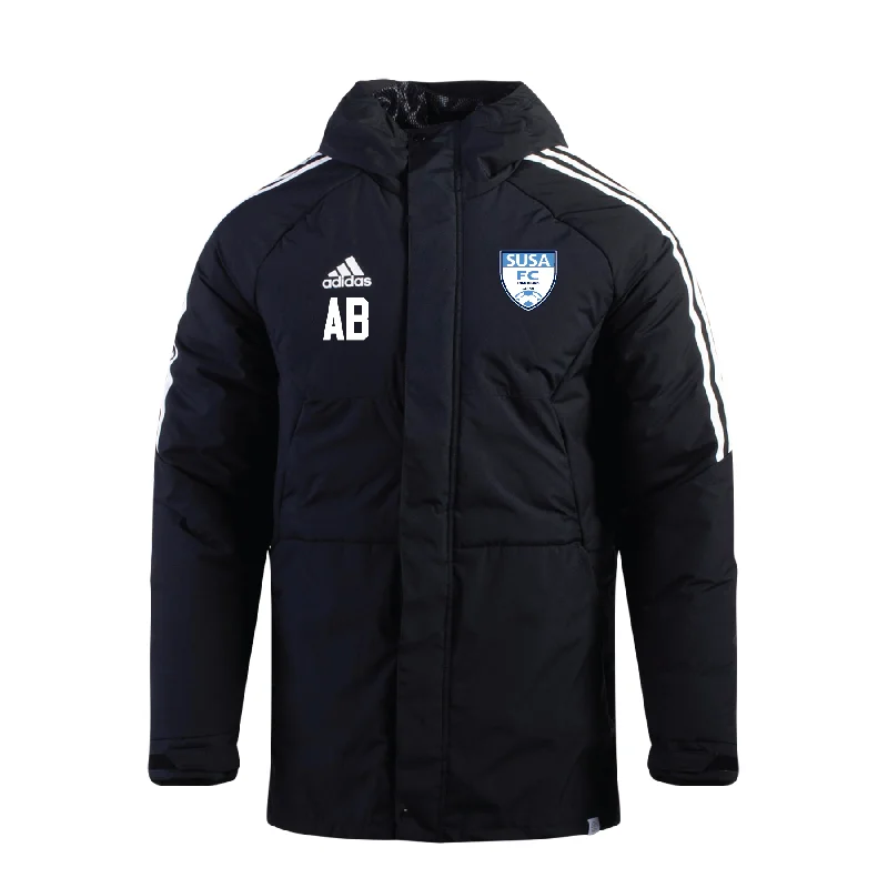 Zip-Up Sports Jacket for Workout Sessions-SUSA adidas Condivo 22 Stadium Parka Jacket Black