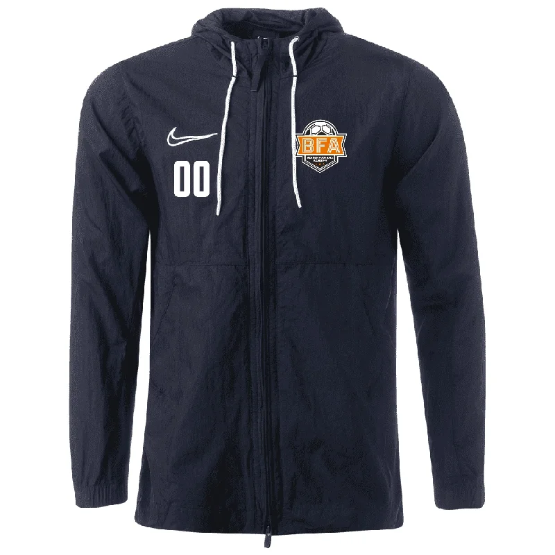 Military Style Jacket for Bold Fashion Statement-BFA Nike Academy 19 Rain Jacket Black