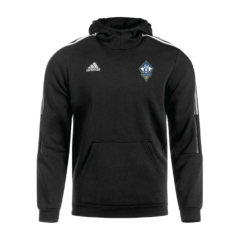 Soft Terry Cloth Hoodie for Relaxed Vibes-FA Euro New York FAN adidas Tiro 21 Hoodie Black