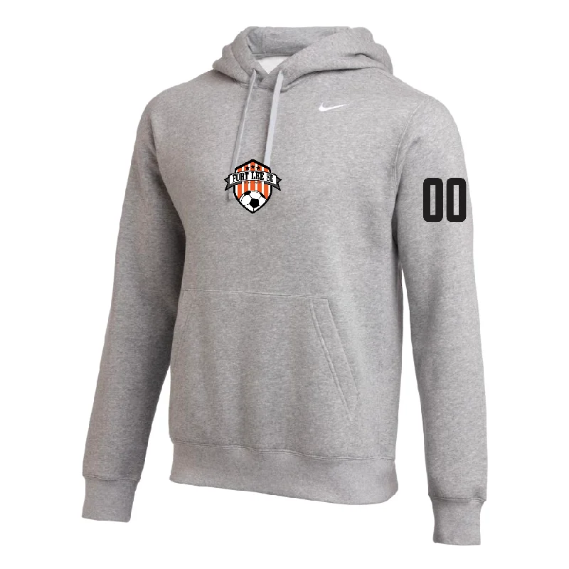 Functional Hoodie for Outdoor Activities-Fort Lee SC (Patch) Nike Club Hoodie Grey