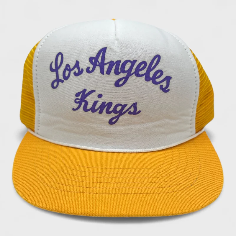 Multi-Color Summer Hat for Vibrant Fashion-Vintage Los Angeles Kings Trucker Hat