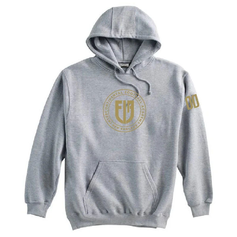 Soft Knit Hoodie for Lightweight Warmth-IFA U12, U15, U17 Program Supporters Pennant Super 10 Hoodie Grey