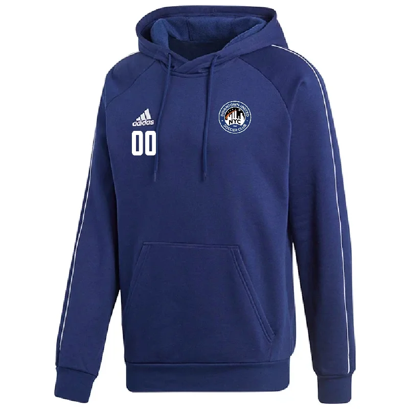 Hoodie with Logo for Brand-Loyal Fashion-DUSC Boys Academy adidas Core 18 Hoodie Navy