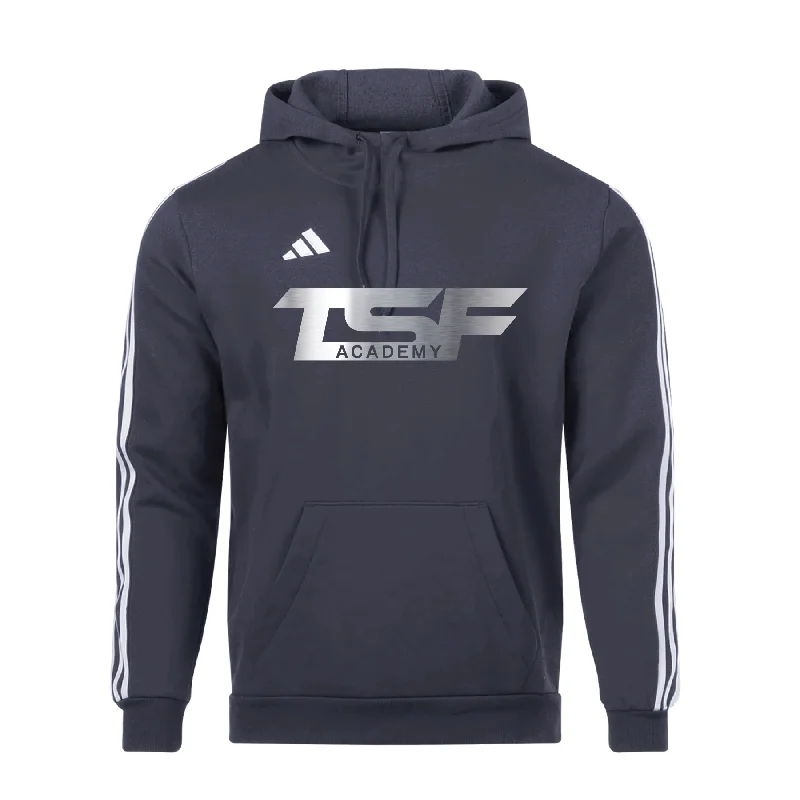 Warm Fleece Hoodie for Cold Days-TSF Academy Supporter adidas Tiro 23 League Hoodie Grey