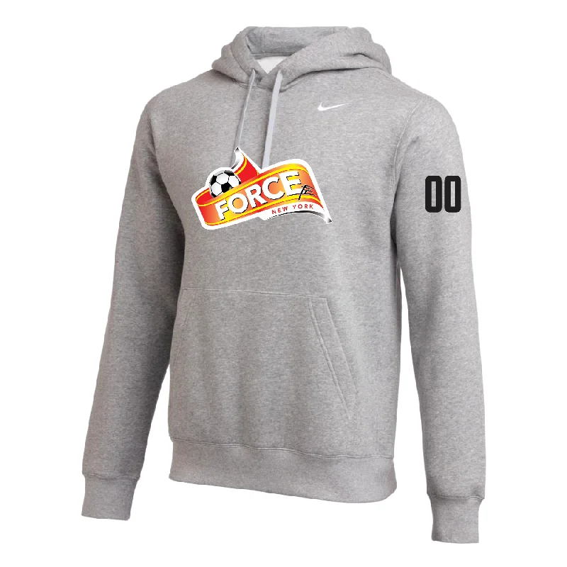 Soft Pullover Hoodie for Cold Weather Style-FORCE Nike Club Hoodie Grey