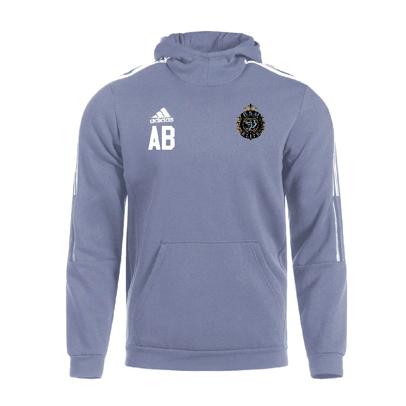 Classic Black Hoodie for Timeless Wear-BSM Elite Coaches adidas Tiro 21 Hoodie Grey