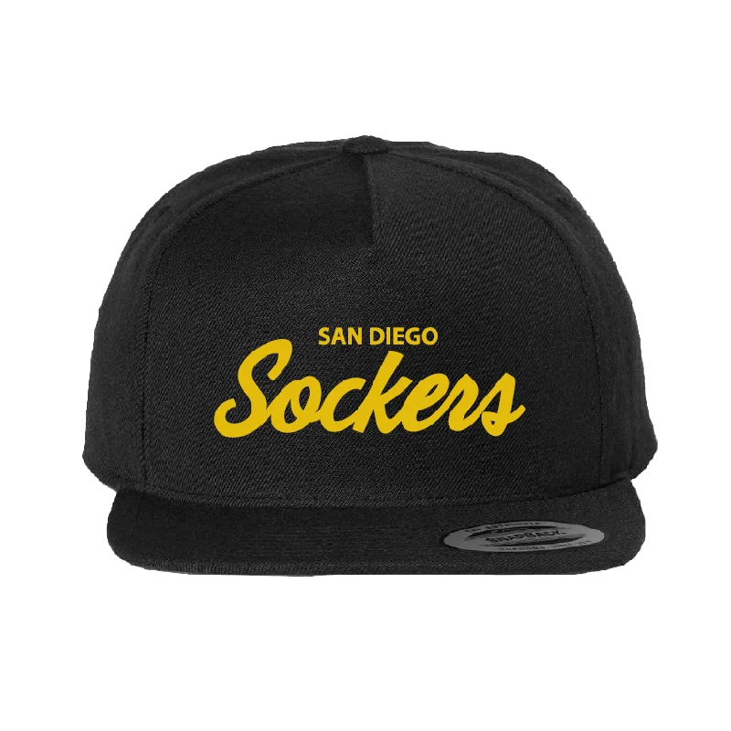 Simple Snapback Cap for Easy Wear-SD SOCKERS SNAPBACK HAT (BLACK)