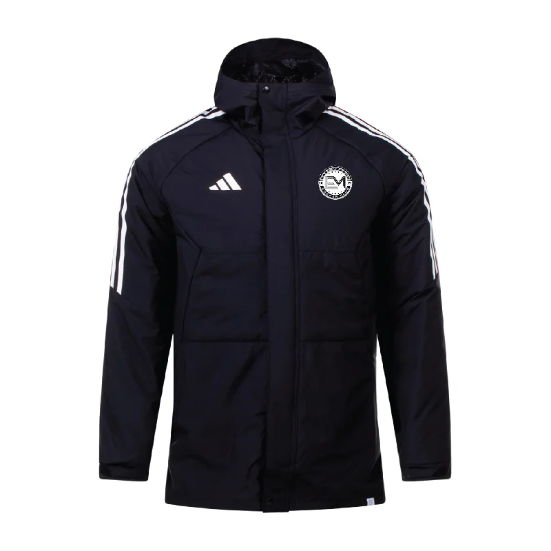 Packable Jacket for Travel and Convenience-EMSC FAN adidas Condivo 22 Stadium Parka Jacket Black