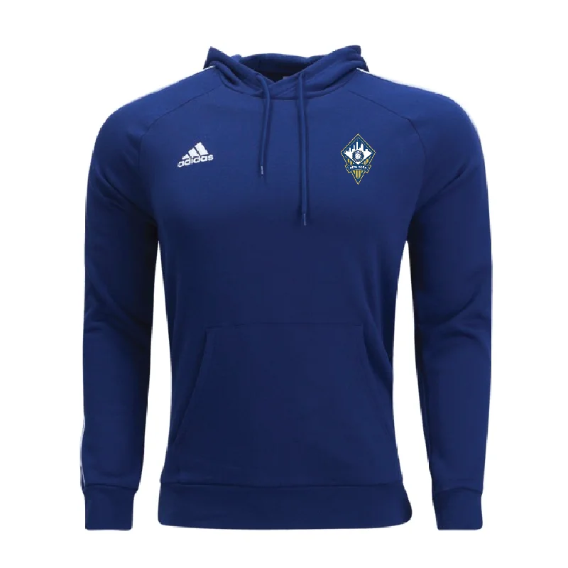 Warm Fleece Hoodie for Cold Days-FA Euro New York FAN adidas Core 18 Hoodie Navy