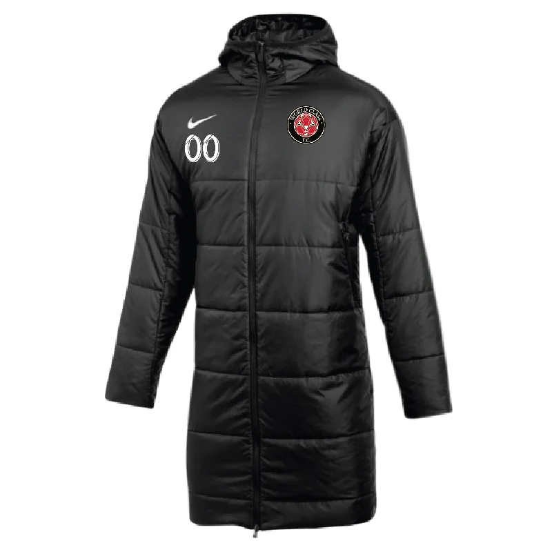 Padded Jacket for Extra Insulation in Cold Weather-WCFC Nike Therma-Fit Academy Pro 24 SDF Jacket Black