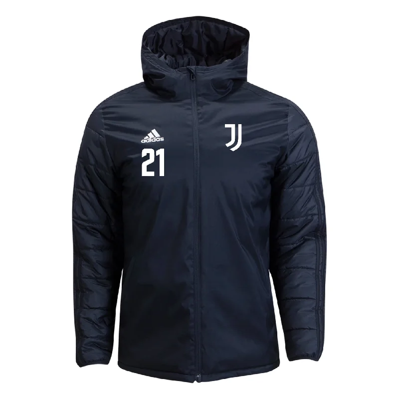 Warm Down Jacket for Winter Sports-JAB Hammer FC - Black Core Winter Jacket