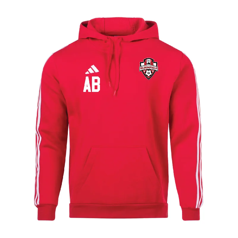 Warm Fleece Hoodie for Cold Days-Bloomfield SC (Logo) adidas Tiro 23 League Hoodie Red