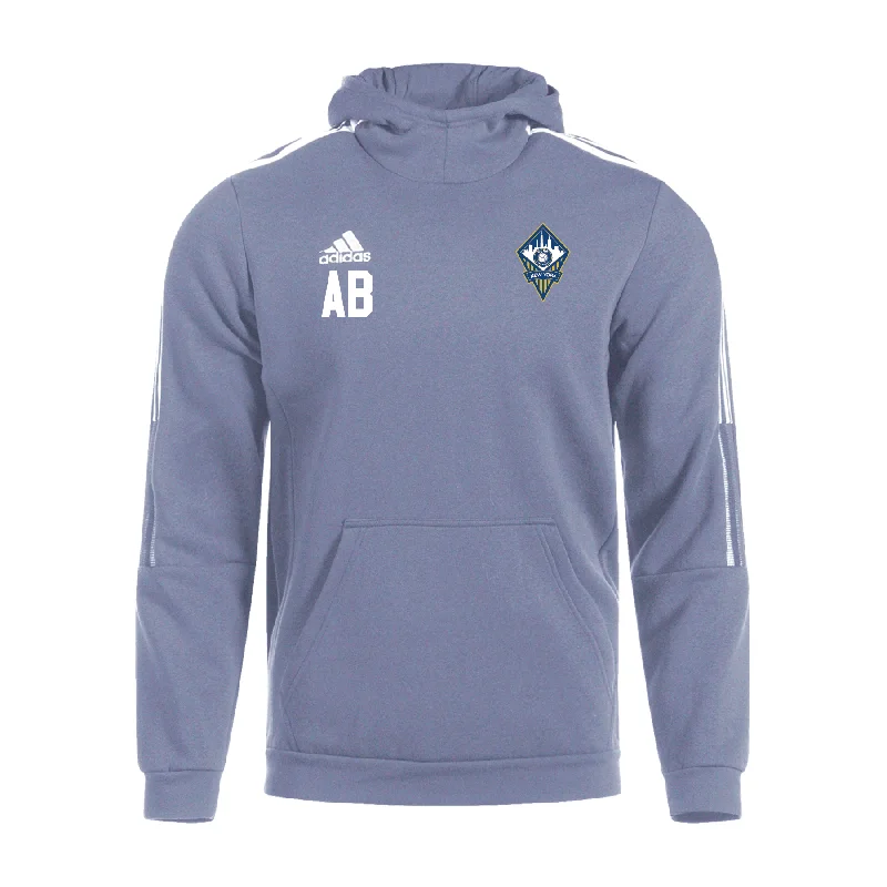 Youth Hoodie for Comfortable, Stylish Wear-FA Euro New York MLS NEXT adidas Tiro 21 Hoodie Grey